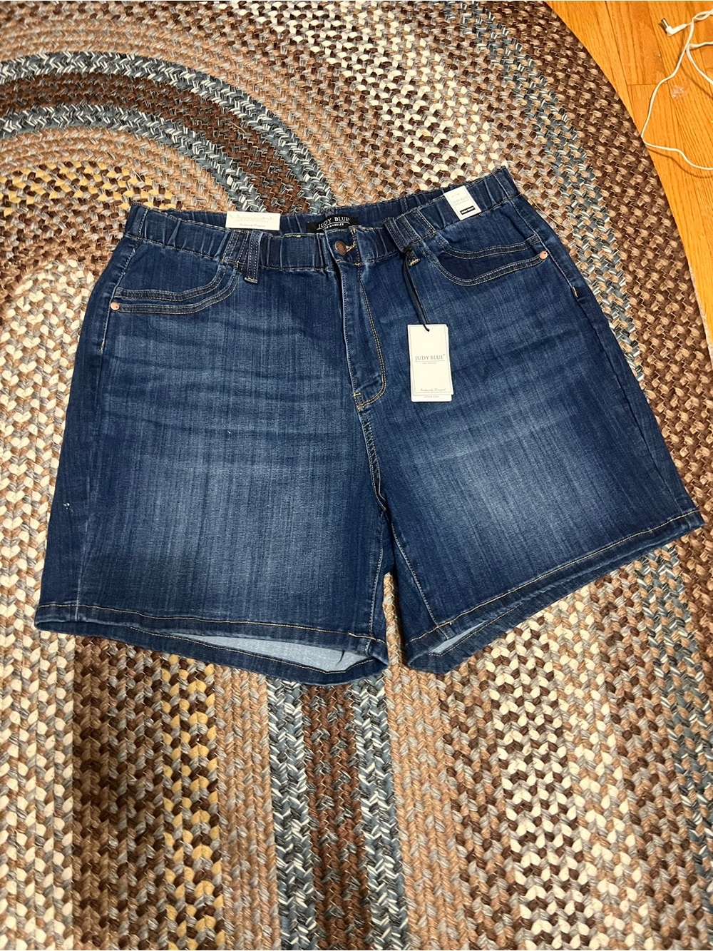 Judy Blue Dark Blue Stretch Denim Shorts